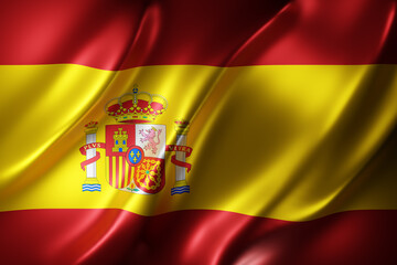 Spain 3d flag - 528415462