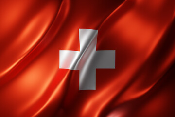 Switzerland 3d flag - 528415481