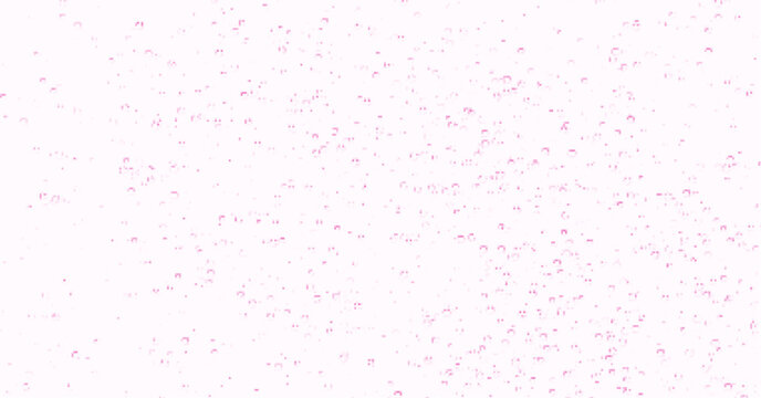 Underwater fizzing bubbles, soda or champagne carbonated drink, pink sparkling water. Effervescent drink. Aquarium, sea, ocean bubbles vector illustration.