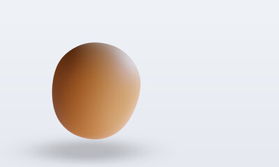 3d Fruits Sapodilla rendering left view