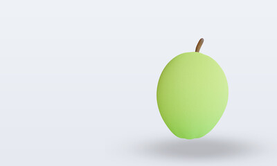 3d Fruits Guava rendering right view