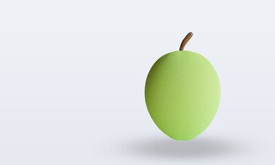 3d Fruits Guava rendering top view