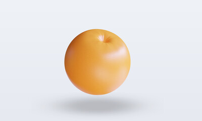 3d Fruits Grapefruit rendering front view