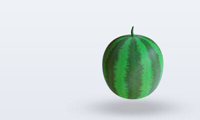 3d Fruits Watermelon rendering top view