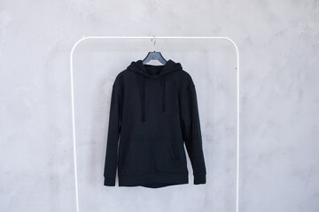Outerwear, order in the closet, black hoodie, old things, men's sweater, black hoodie, Unisex...