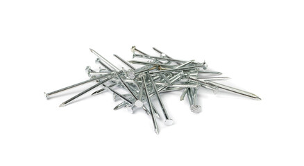 Metal Nail Pile Isolated