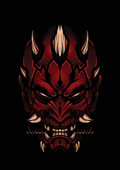 Oni Demon Vector Illustration