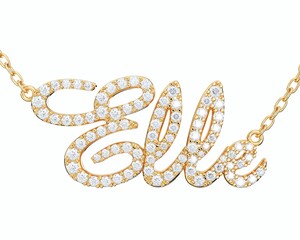 Jewelry Font Design Women Name, 3D Rendering