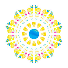 Beautiful Mandala Ornament - Mandala Colorful