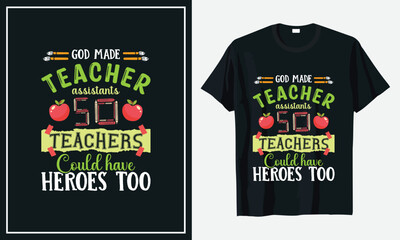 Teacher T-shirt Design vector