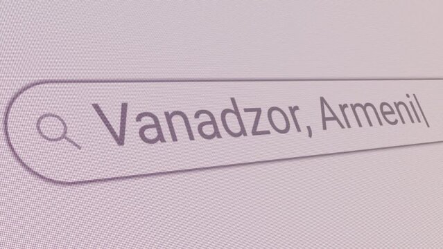 Search Bar Vanadzor Armenia 
Close Up Single Line Typing Text Box Layout Web Database Browser Engine Concept