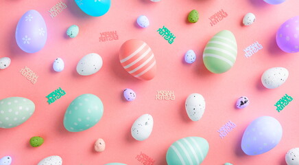 easter eggs color happy