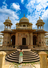 View of The Beautiful Architecture of Gatore Ki Chhatriyan ,was responsible for maintaining the...