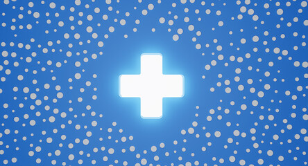 Fototapeta premium a health cross in the middle of pills