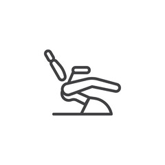 Dentist chair line icon