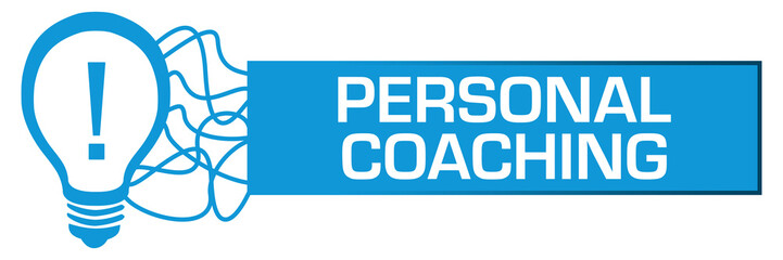 Personal Coaching Bulb Random Lines Box Horizontal 