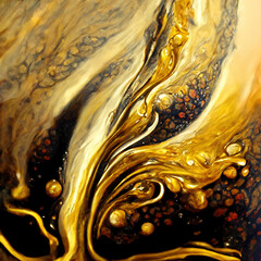 Luxury gold wallpaper, Black and golden background. Liquid marble wallpaper with fluid art, golden glitter splatter texture. Design for prints, Canvas artwork, wall arts and home pictures decoration