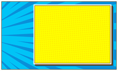 Comic abstract pop art blank background