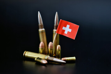 bullets with swiss flag