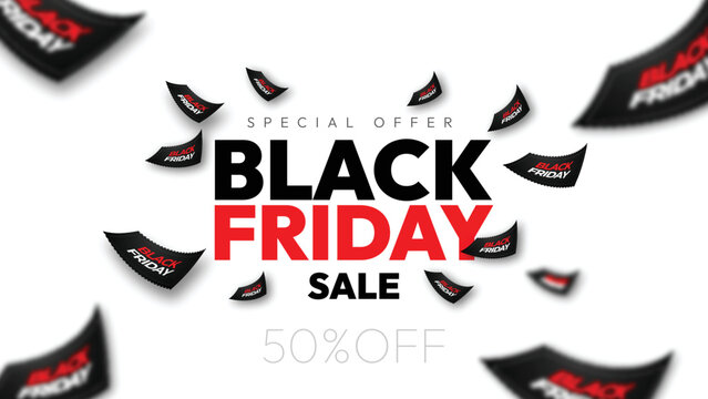 cool black friday sale promotion banner design