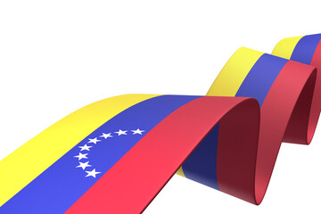 Venezuela flag design national independence day banner element transparent background png