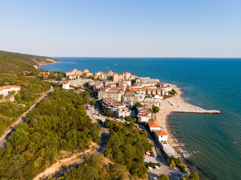 Panoramic view to sea resort Elenite on the Bulgarian Black Sea coast