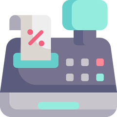 cash register flat icon