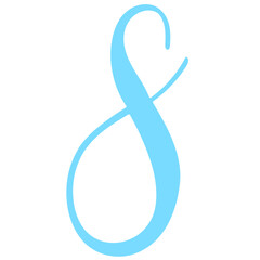 Fototapeta premium Number Eight Element Illustration