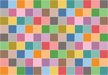 Little Colorful Squares Background. Vector