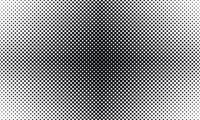 Halftone square dots. Checkered halftone pattern. Abstract squares background.