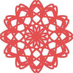 Circular Arabic Mosaic Geometric Ornament