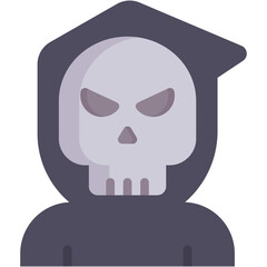 grim reaper flat icon