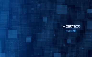 Fototapeta premium Futuristic abstract background. Server, internet, speed. Futuristic tunnel HUD. Motion graphics for an abstract data center . wireframe ,dark background and Dotted texture template.