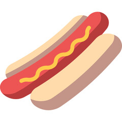 hotdog flat icon