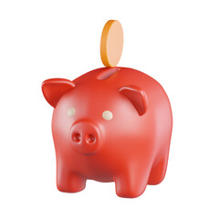 Saving Piggy Bank 3d icon