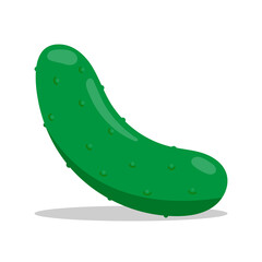 Vector illustration of a cucumber