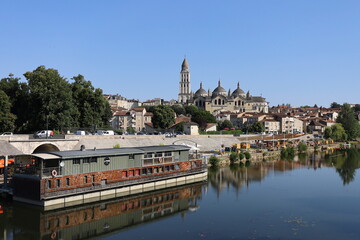 Vue d'ensemble de Perigueux, ville de Périgueux, département de la Dordogne, France