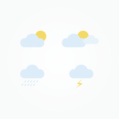 Set of weather vector icons
