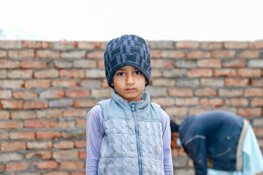 A Child With A Sad Expression Cause Of Flood And Homelessness Situation