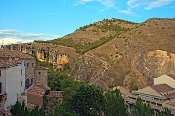 Fototapeta na wymiar Landscapes of Cuenca. Castille. On a summer morning