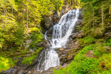 Fototapeta na wymiar Riesach waterfall in Untertal Valley