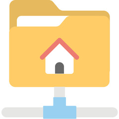Network Folder Vector Icon