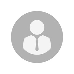 Default employee avatar profile icon. Worker, businessman photo vector