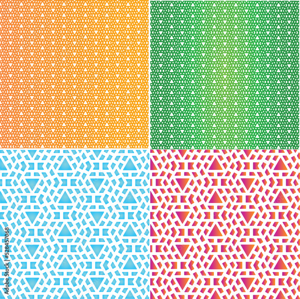 Poster modern triangle repeat pattern for gift wrapping texture