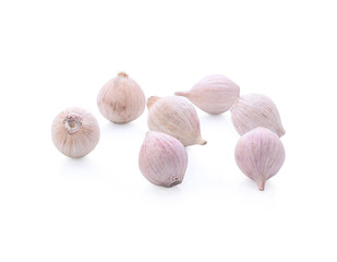garlic isolated on white background