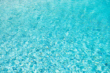 Fototapeta na wymiar blue color background of ripple water in summer