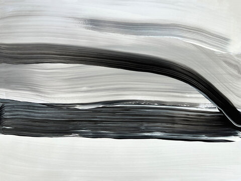 Black and grey modern abstract art painting. Modern art. Contemporary art. 