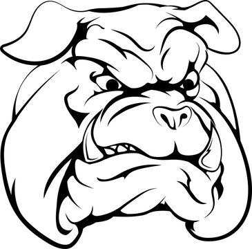 Bulldog mascot character