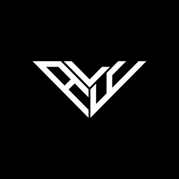 ALY letter logo creative design with vector graphic, ALY simple and modern logo in triangle shape.