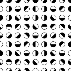 Circles pattern. Circular figures seamless ornament. Dots backdrop. Dot motif. Circle shapes background. Dotted wallpaper. Digital paper, textile print, abstract image, web design, vector work.